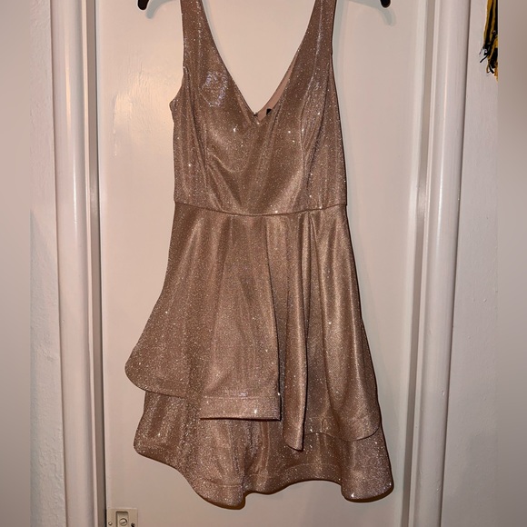 Teeze Me Dresses Gold Sparkly Dress Poshmark